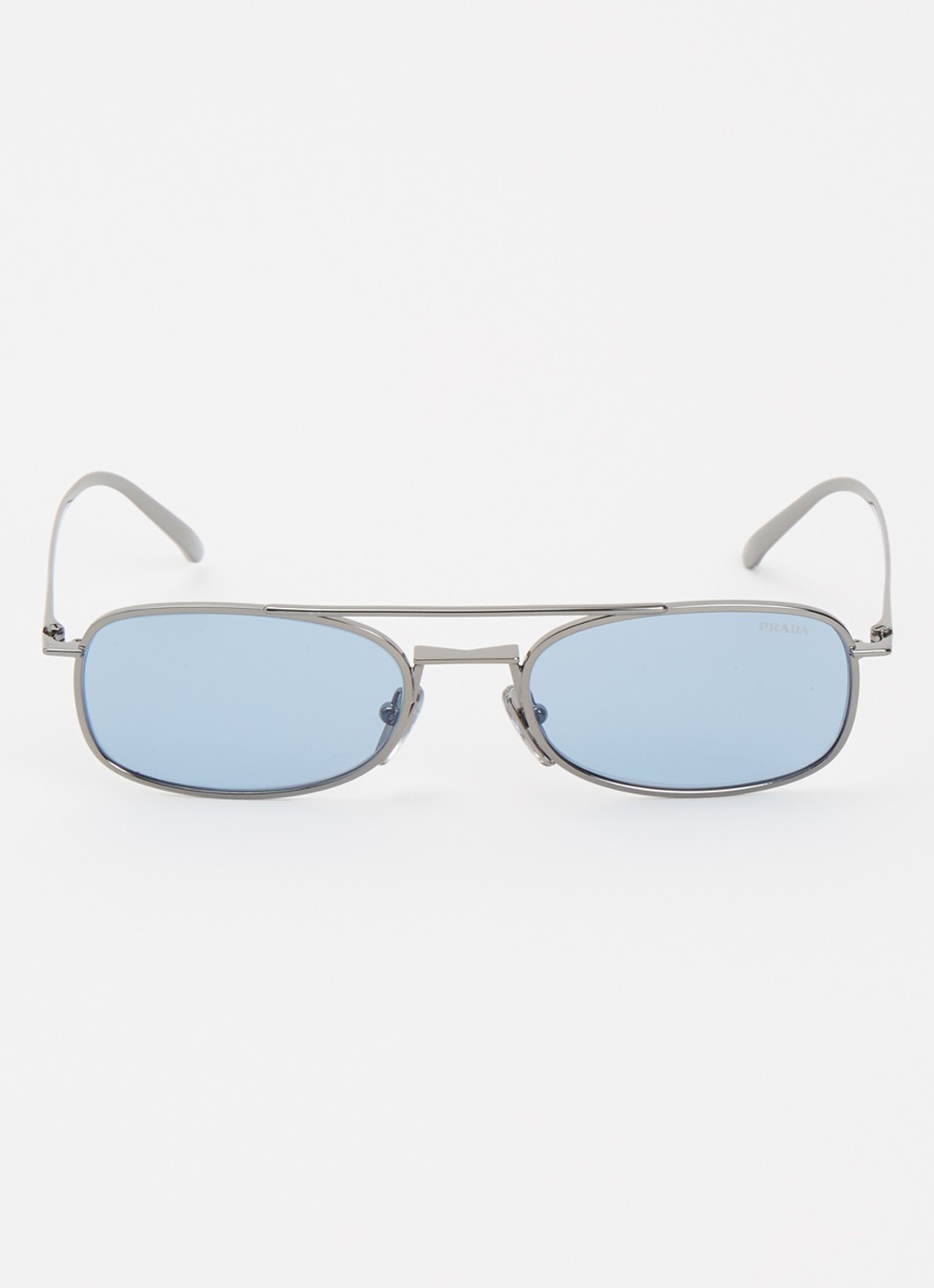 Prada Retro zonnebril PRD59S - detail zilver