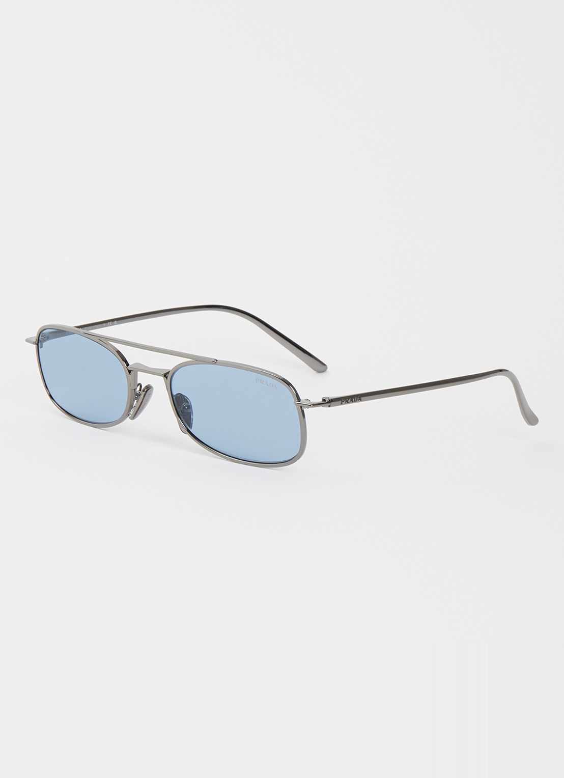 Prada Retro zonnebril PRD59S - voorkant 4 zilver