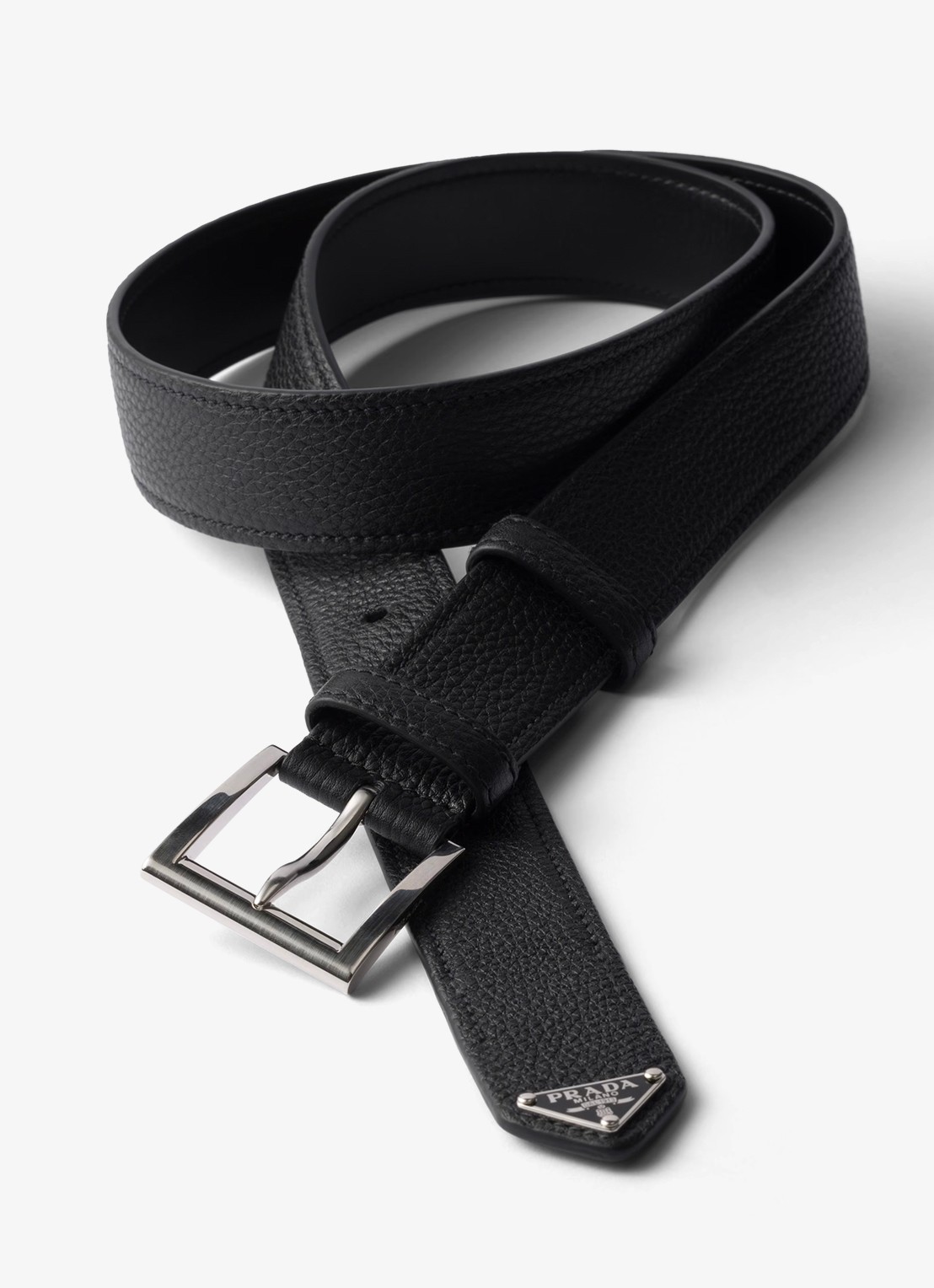 Prada Riem van kalfsleer - detail 3 zwart
