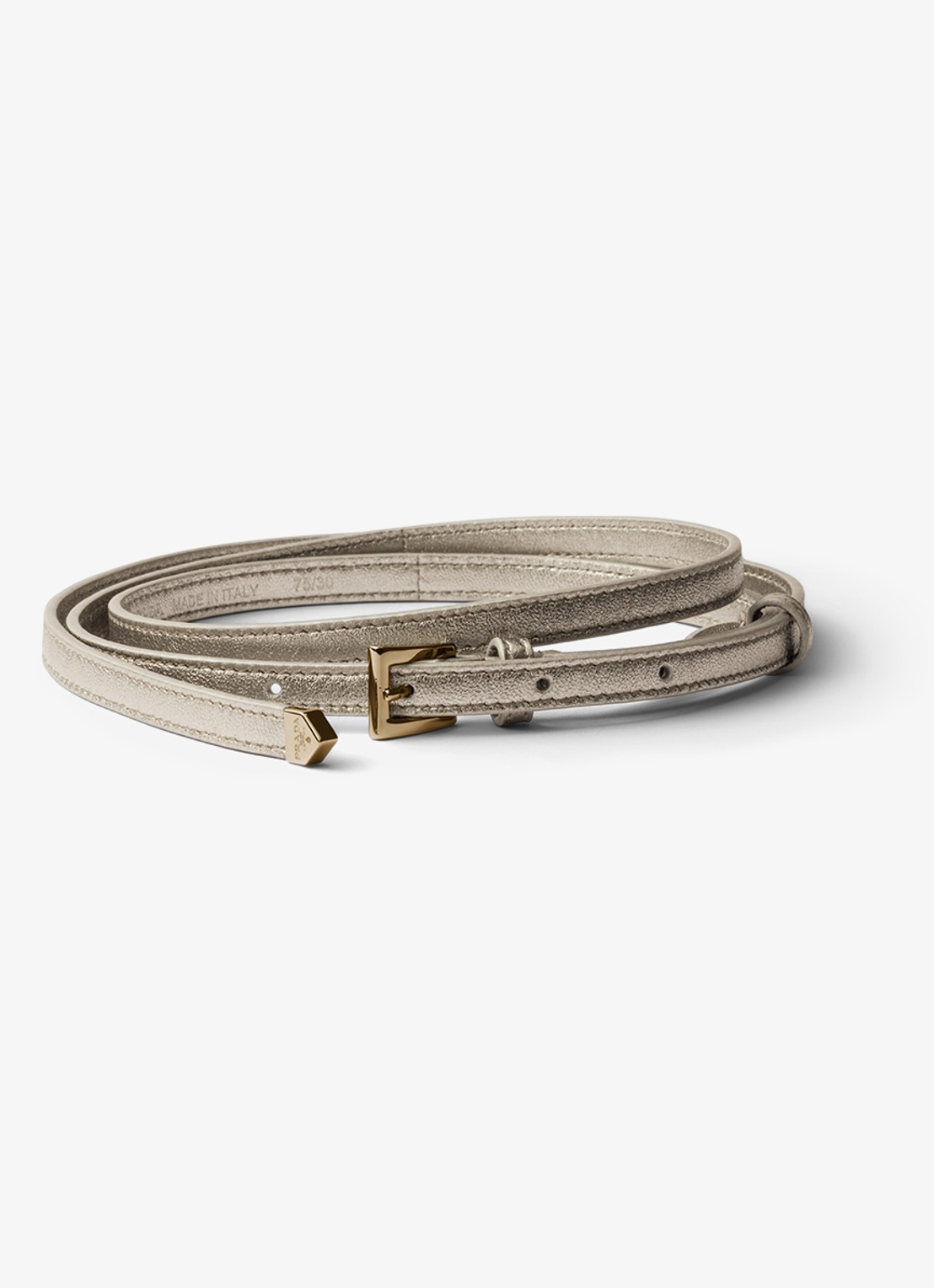 Prada Riem van lamsleer met metallic finish - voorkant 3 goud