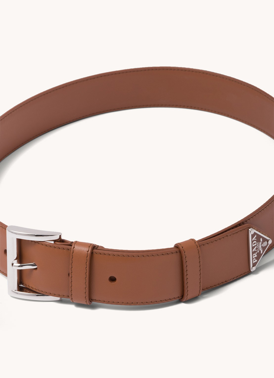 Prada Riem van leer - detail roestbruin