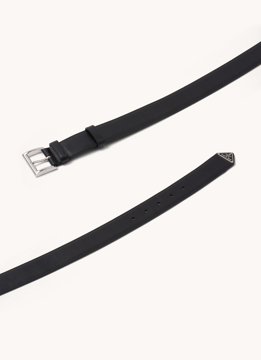 Prada Riem van leer - detail 3 zwart