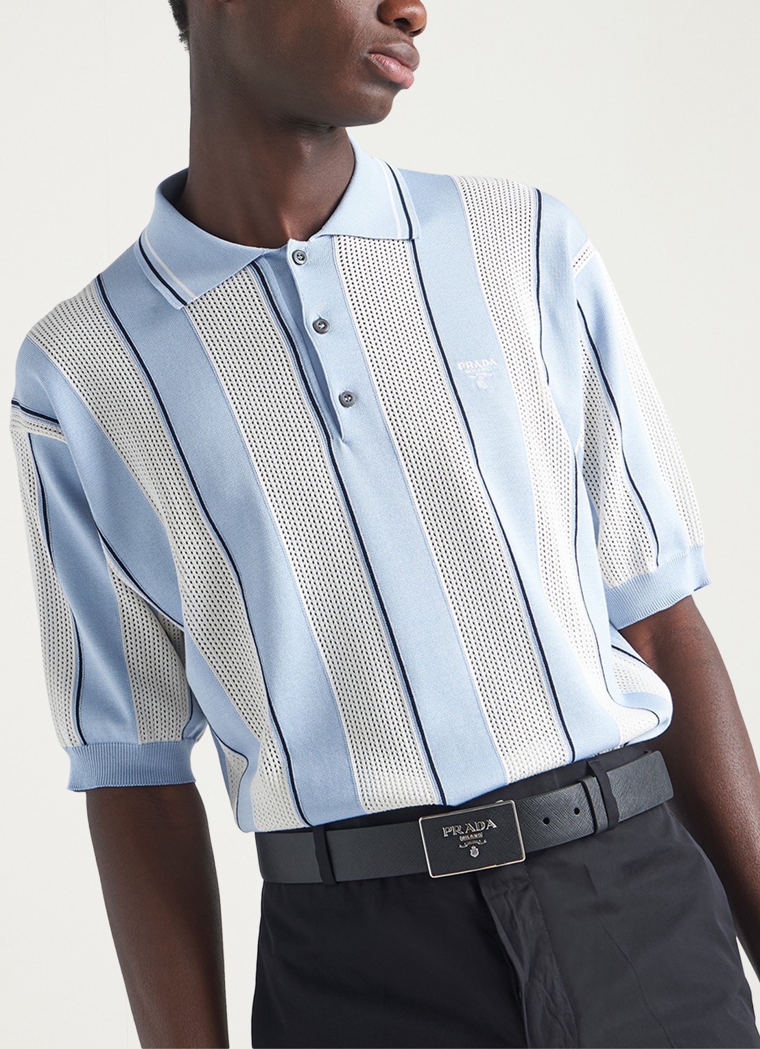 Prada Riem van leer - achterkant zwart