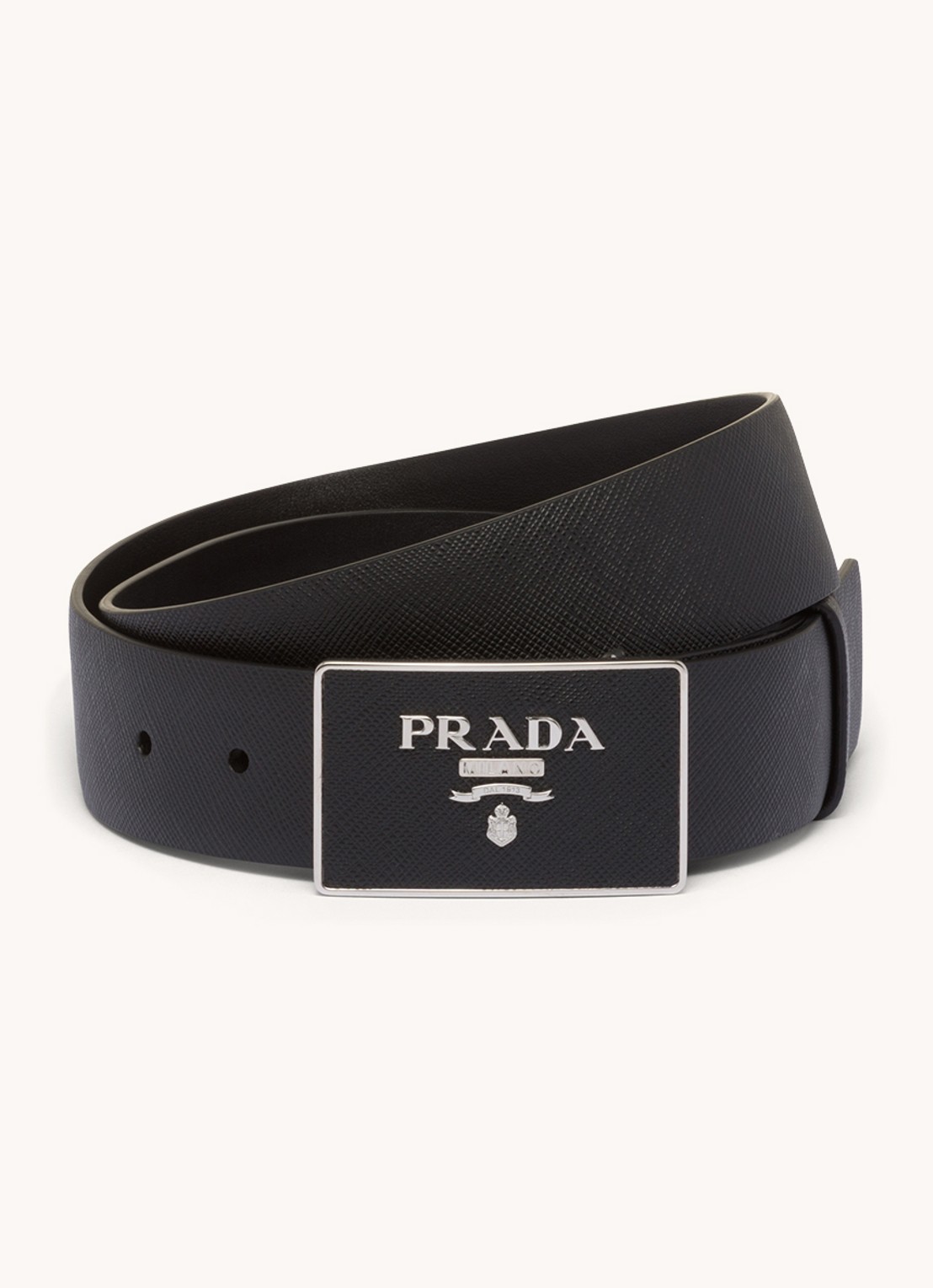 Prada Riem van leer - voorkant 2 zwart