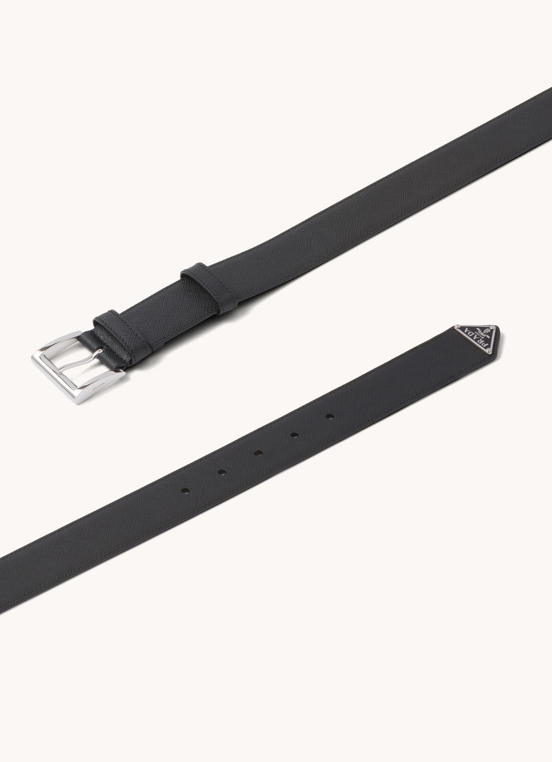 Prada Riem van leer - detail zwart