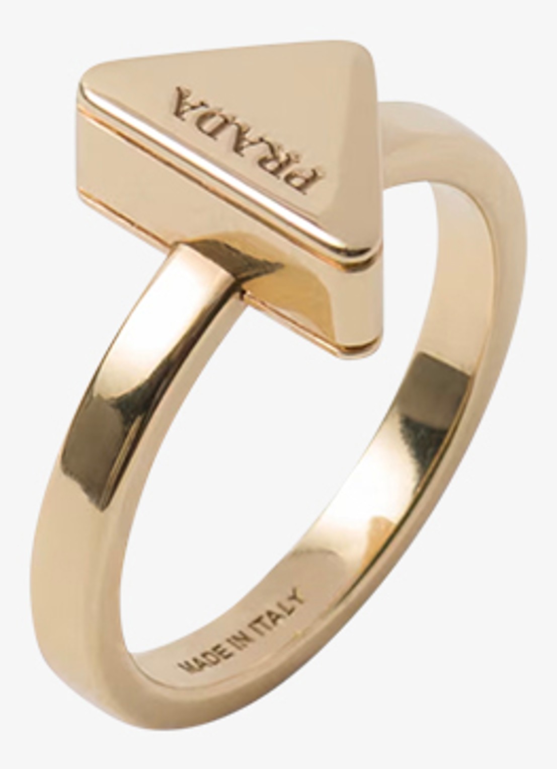 Prada Ring met logo - achterkant 4 goud
