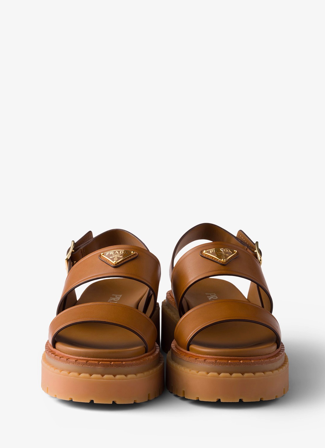 Prada Sandaal van kalfsleer - detail 4 bruin