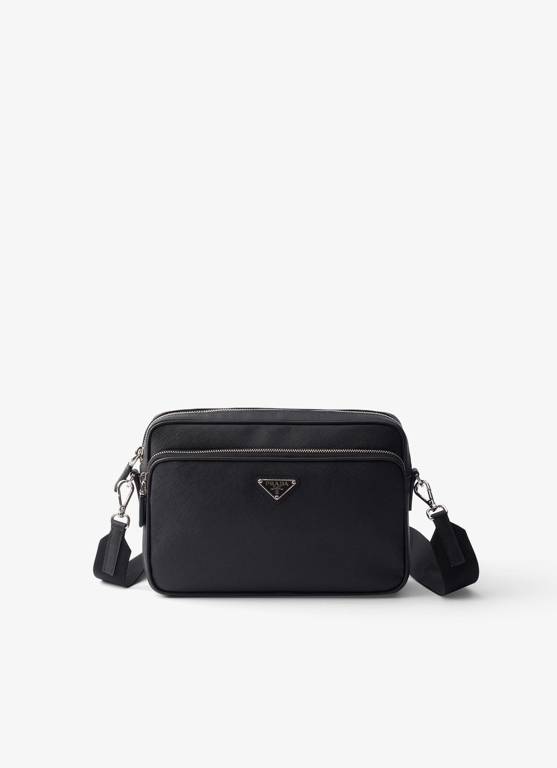 Prada Schoudertas van kalfsleer - voorkant 3 zwart