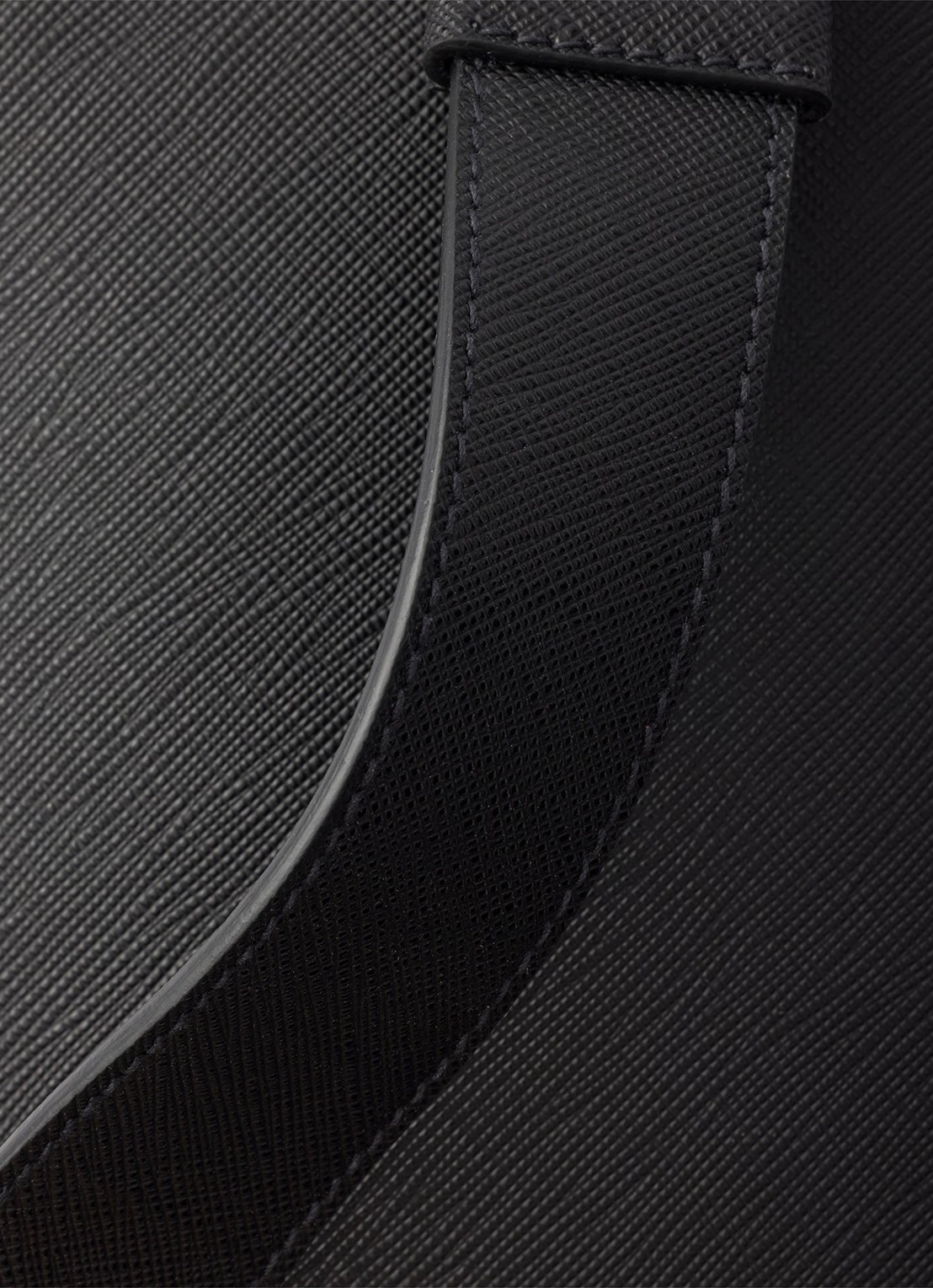 Prada Schoudertas van kalfsleer - detail 3 zwart