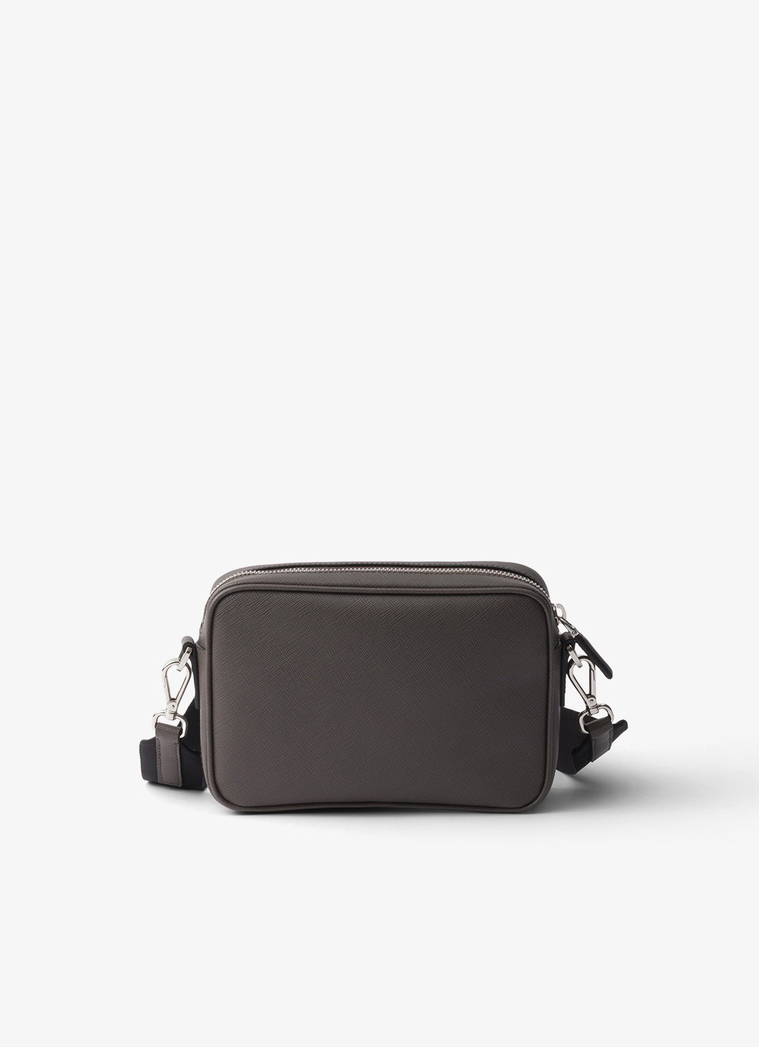 Prada Schoudertas van leer met afneembare schouderriem - achterkant 5 aluminium