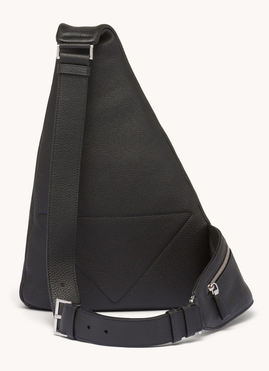 Prada Schoudertas van leer - detail 4 zwart