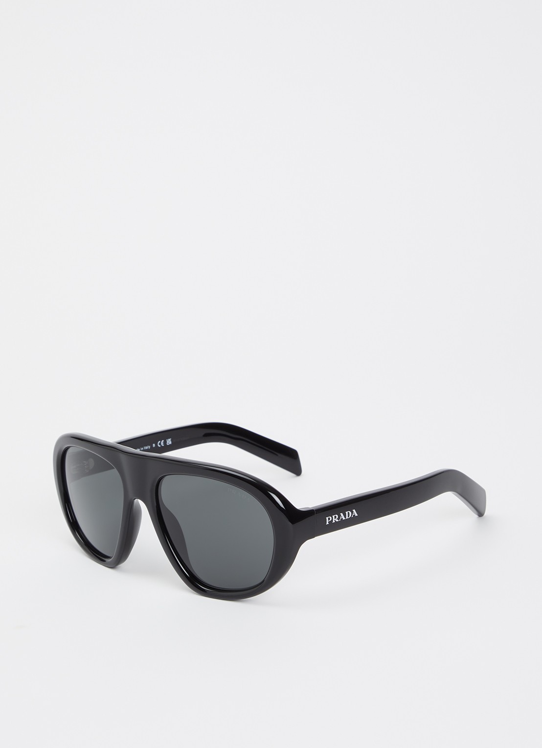 Prada Shield zonnebril PR C05S - voorkant zwart
