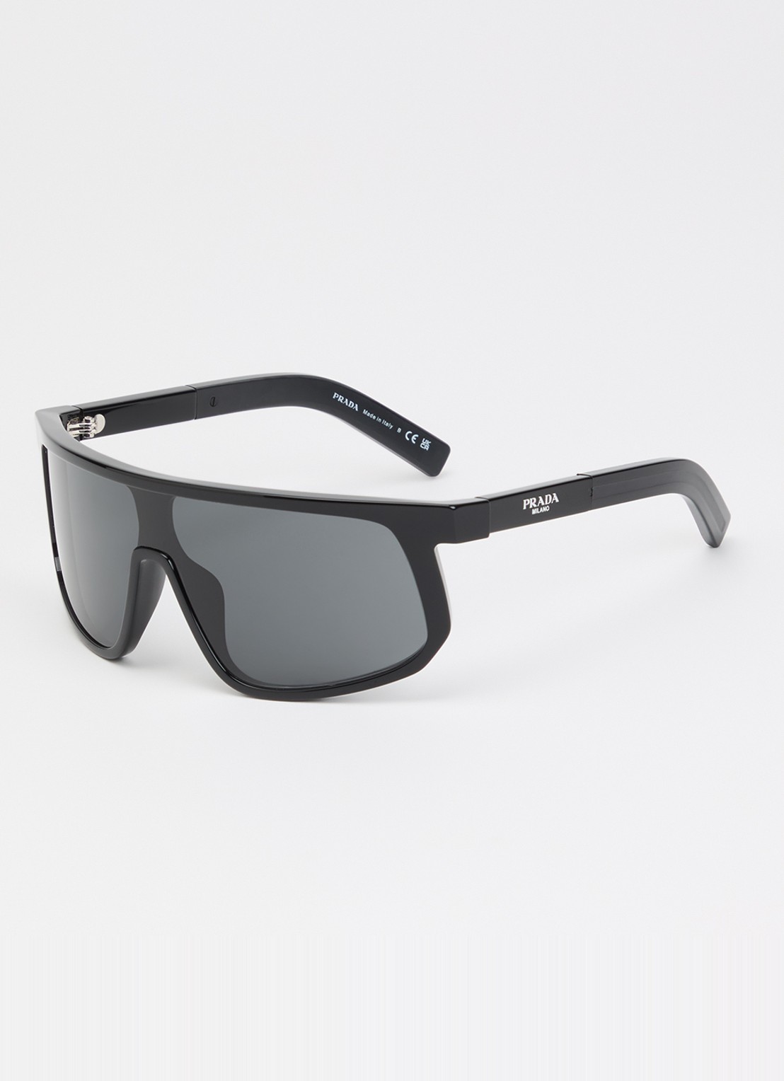 Prada Shield zonnebril PR D21SU - voorkant 4 zwart