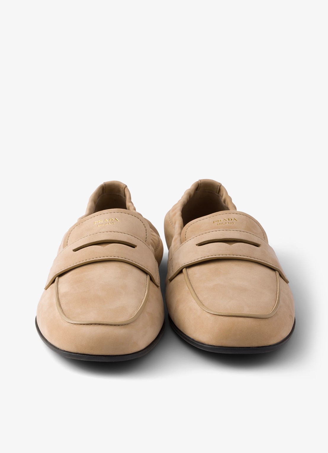 Prada Shuffle loafer van nubuck - detail 5 beige