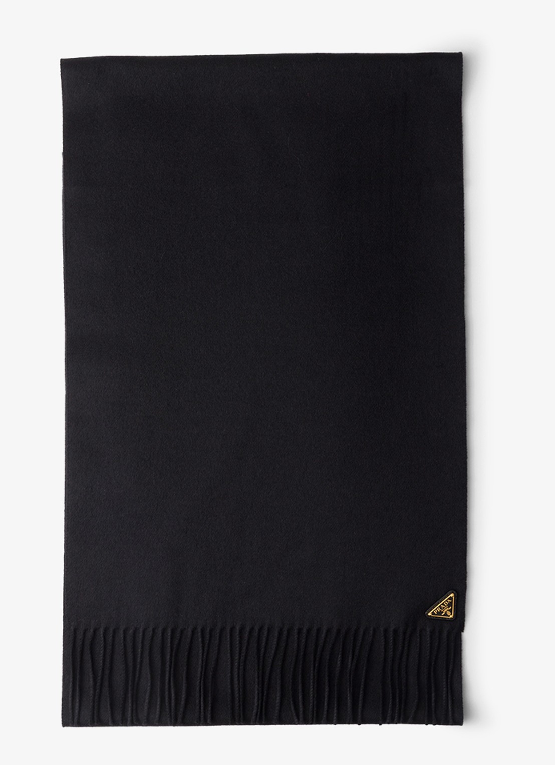 Prada Sjaal in zijdeblend 170 x 35 cm - voorkant 2 zwart