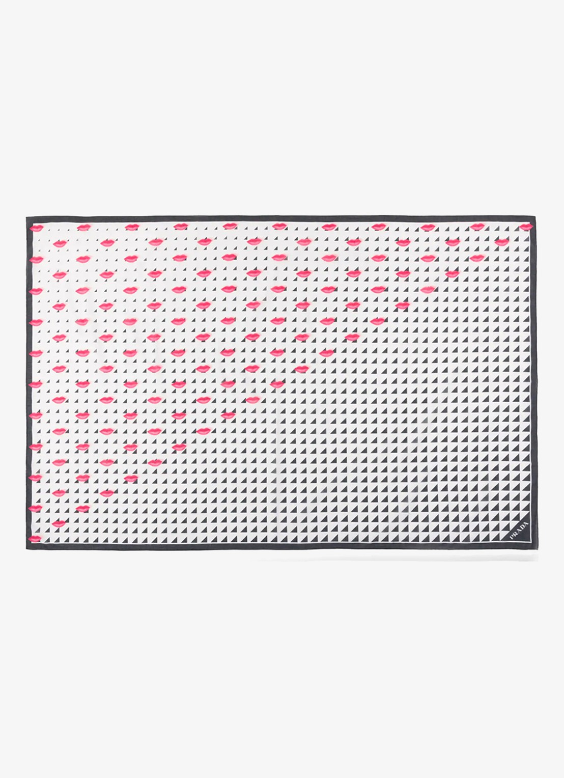 Prada Sjaal met print 140 x 90 cm - voorkant 2 zwart