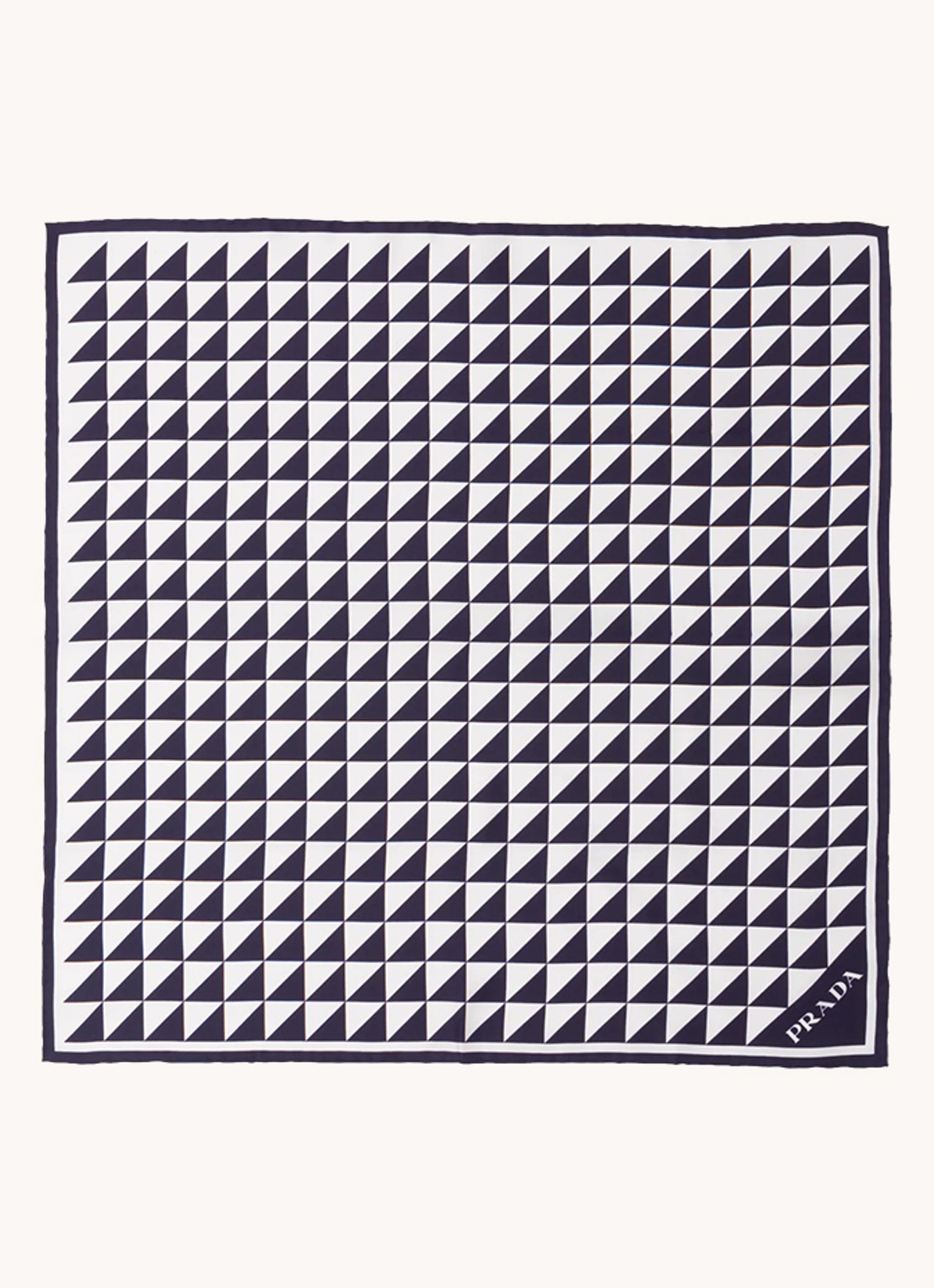 Prada Sjaal met print 55 x 55 cm - achterkant 3 paars