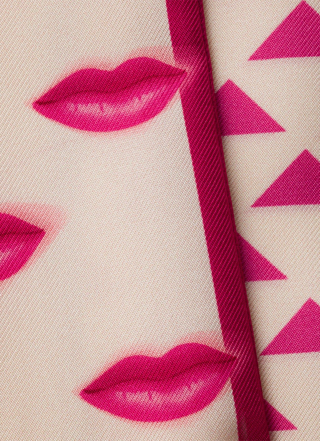 Prada Sjaal van zijde 85 x 6 cm - voorkant 3 roze