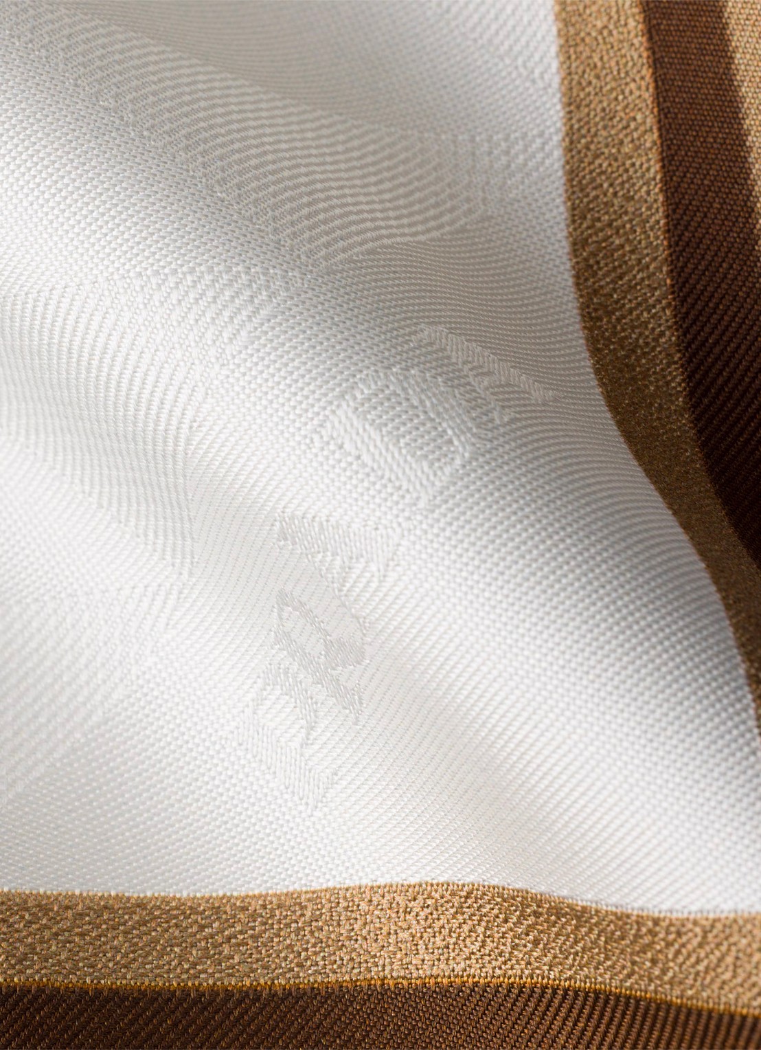Prada Sjaal van zijde met logoprint 55 x 55 cm - detail 3 beige