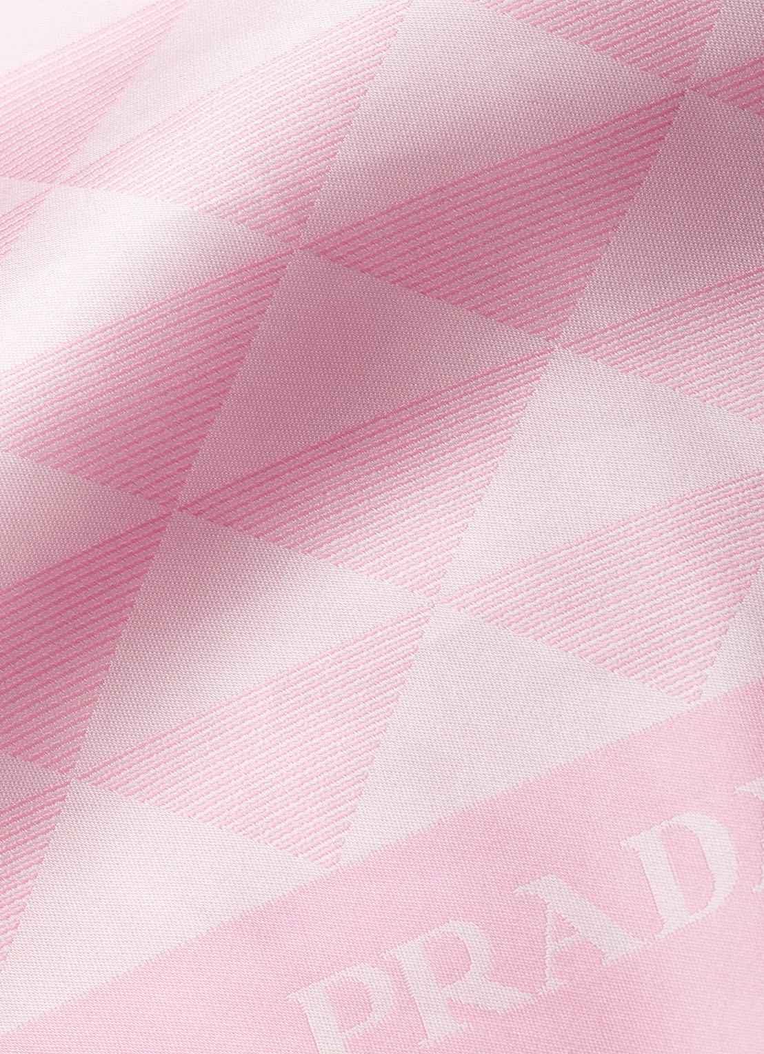 Prada Sjaal van zijde met print 130 x 60 cm - detail 3 roze