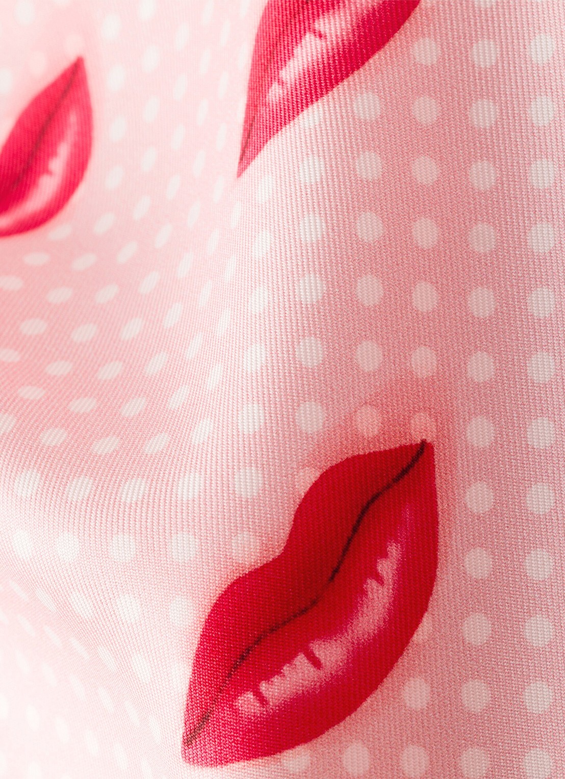 Prada Sjaal van zijde met print 55 x 55 cm - detail 3 roze