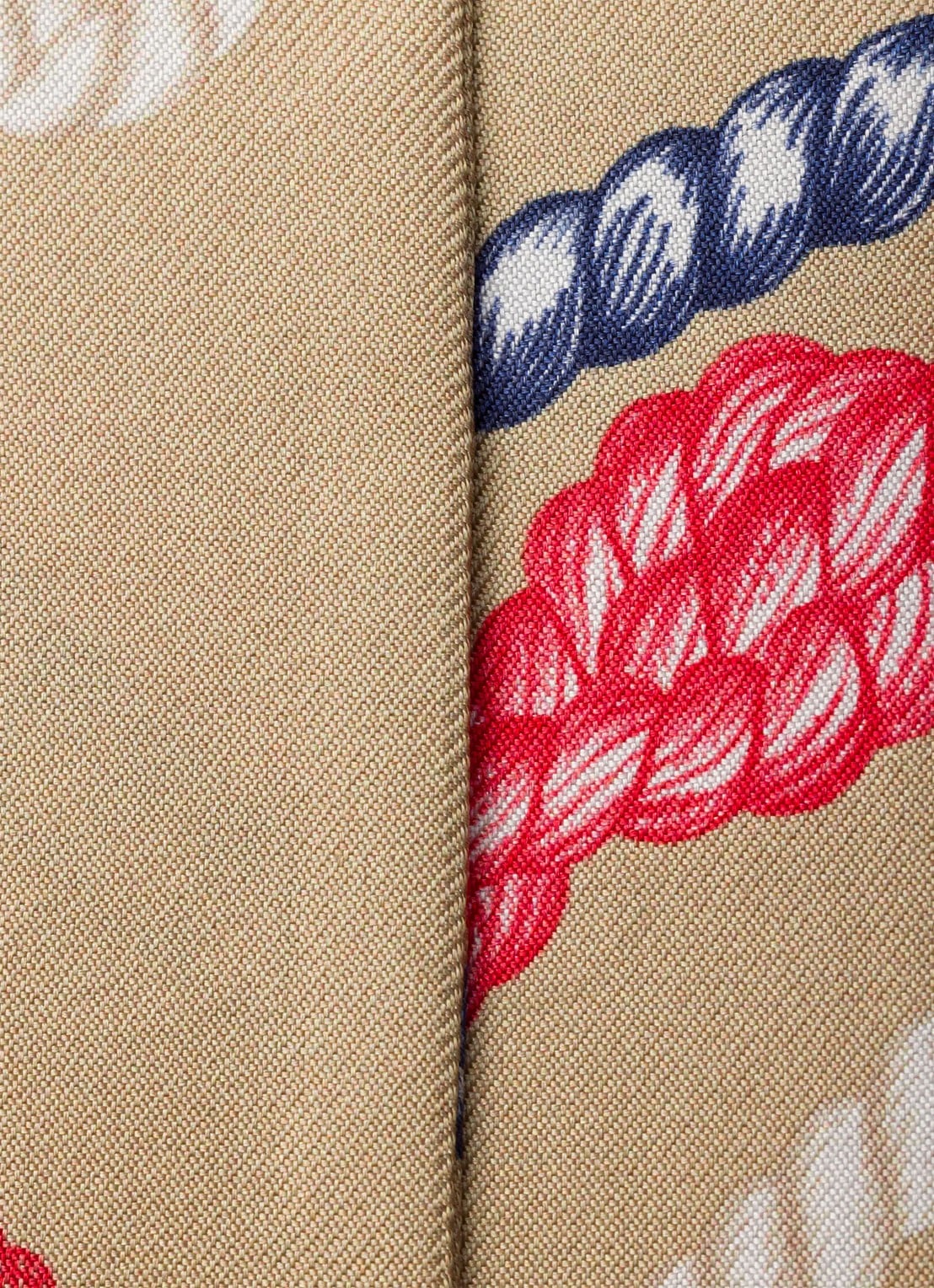 Prada Sjaal van zijde met print 85 x 6 cm - detail 3 beige