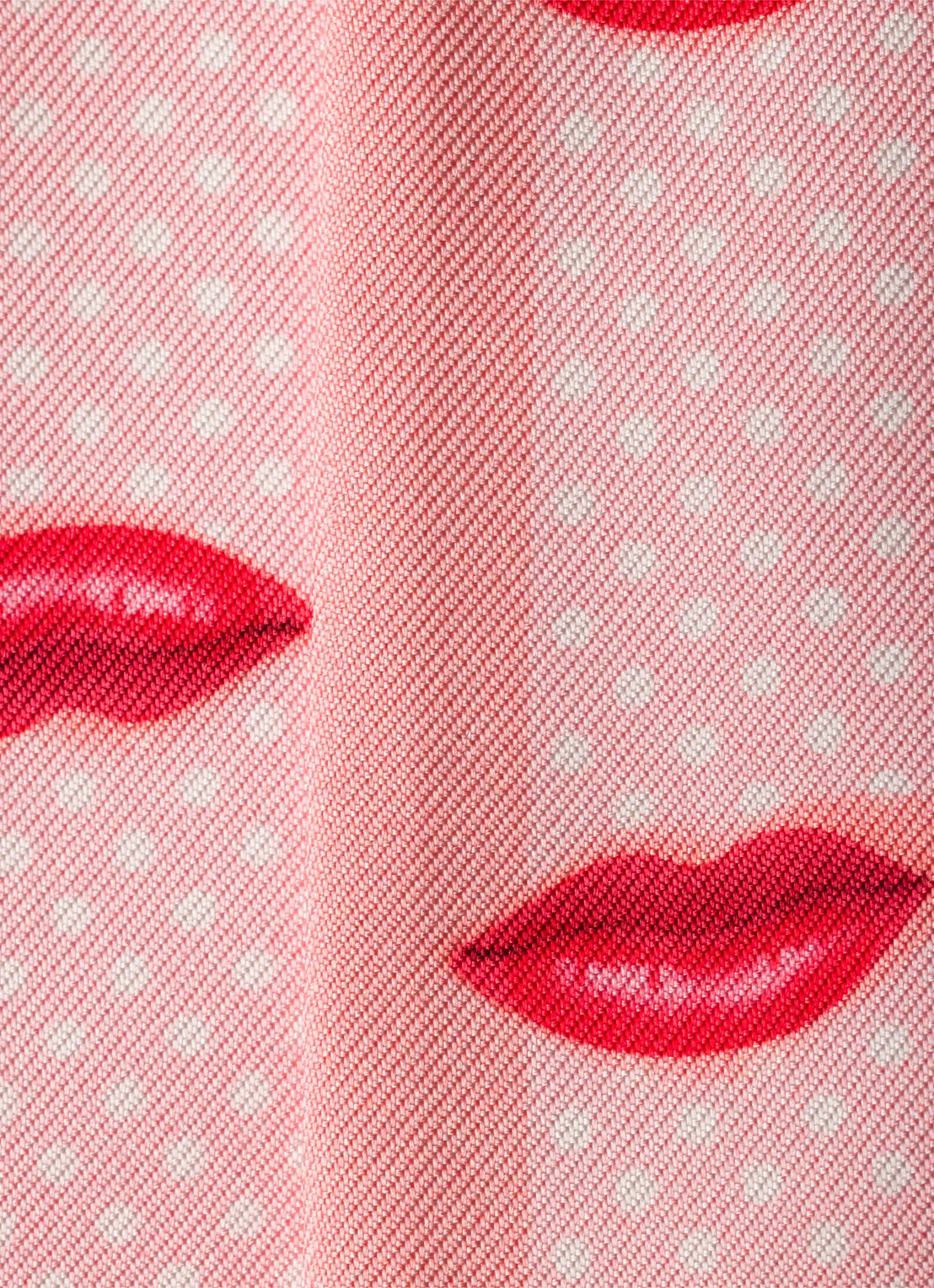 Prada Sjaal van zijde met print - detail 3 roze