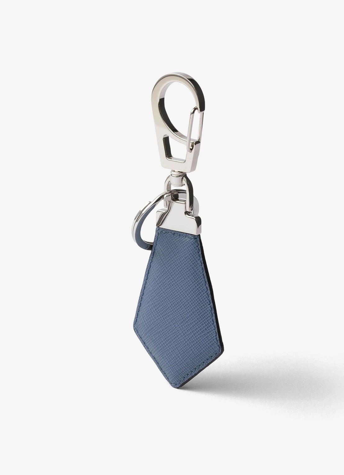 Prada Sleutelhanger van kalfsleer - voorkant 3 blauw