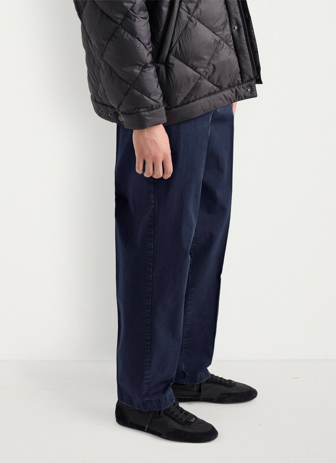 Prada Slim fit chino met steekzakken - detail 2 blauw