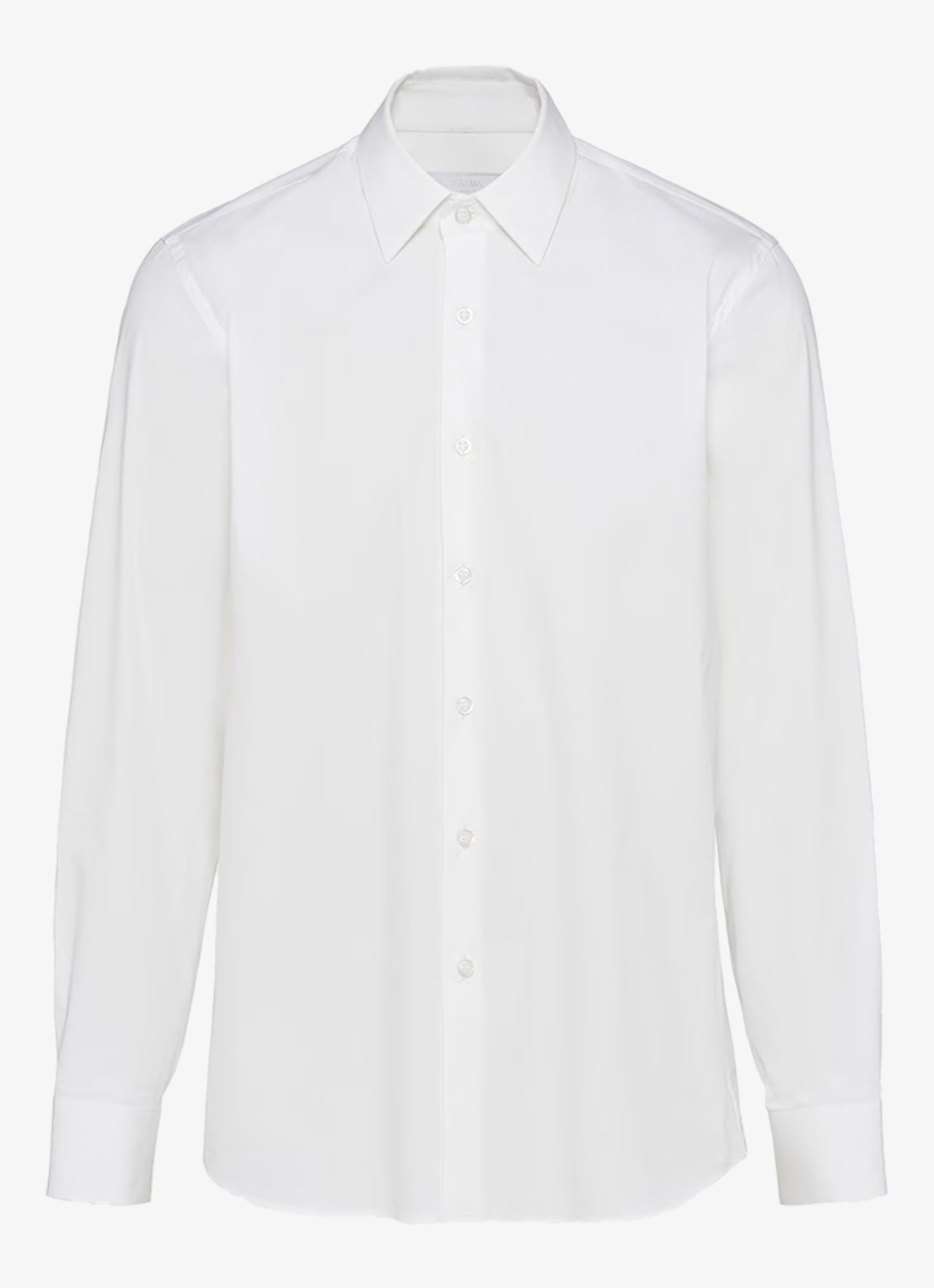 Prada Slim fit overhemd van katoen - voorkant 4 wit