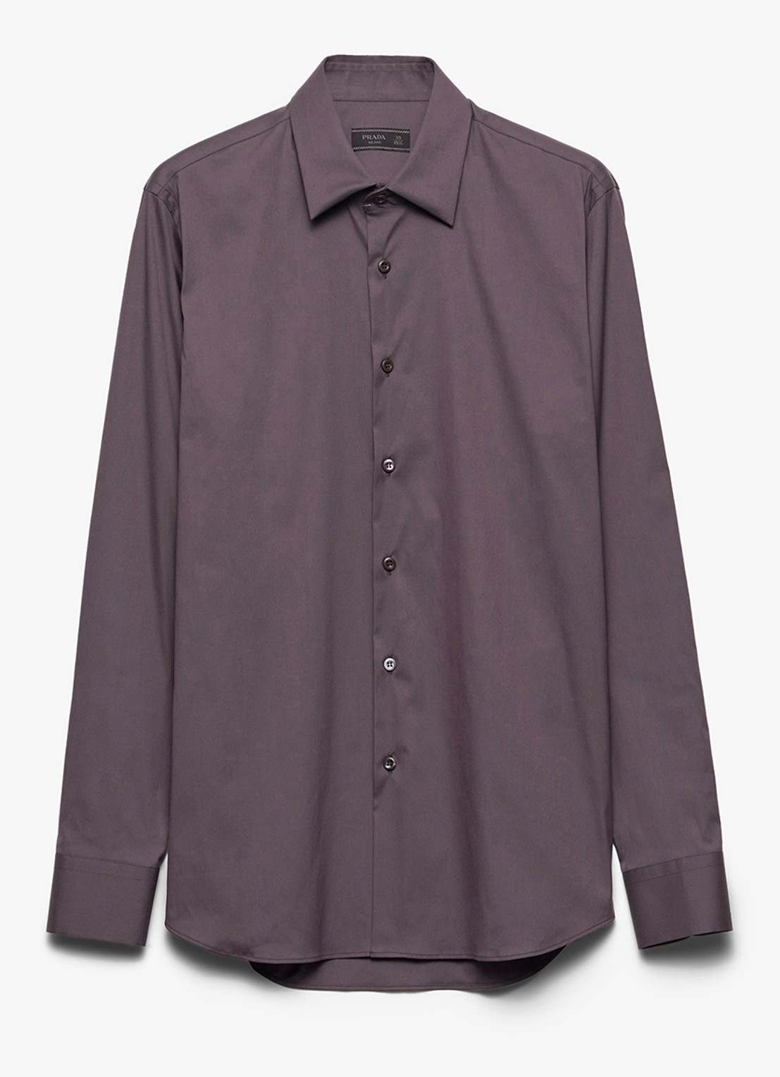 Prada Slim fit overhemd van katoen - voorkant 2 grijs