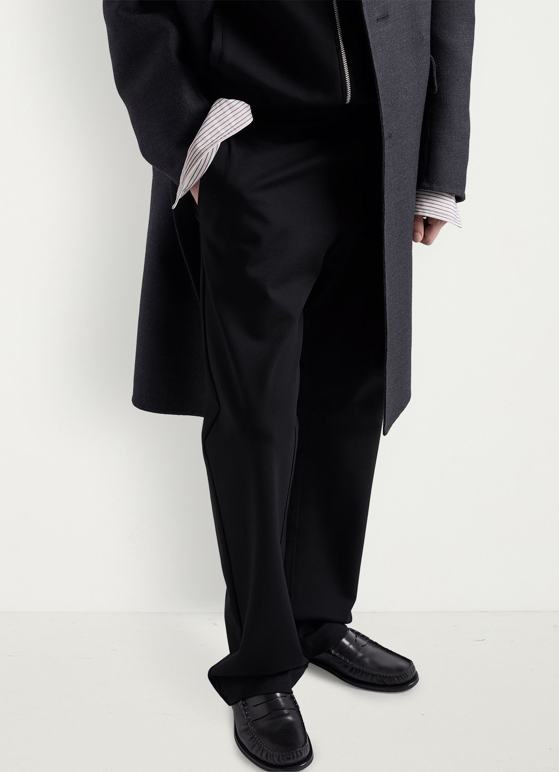 Prada Slim fit pantalon met steekzakken - detail 2 zwart