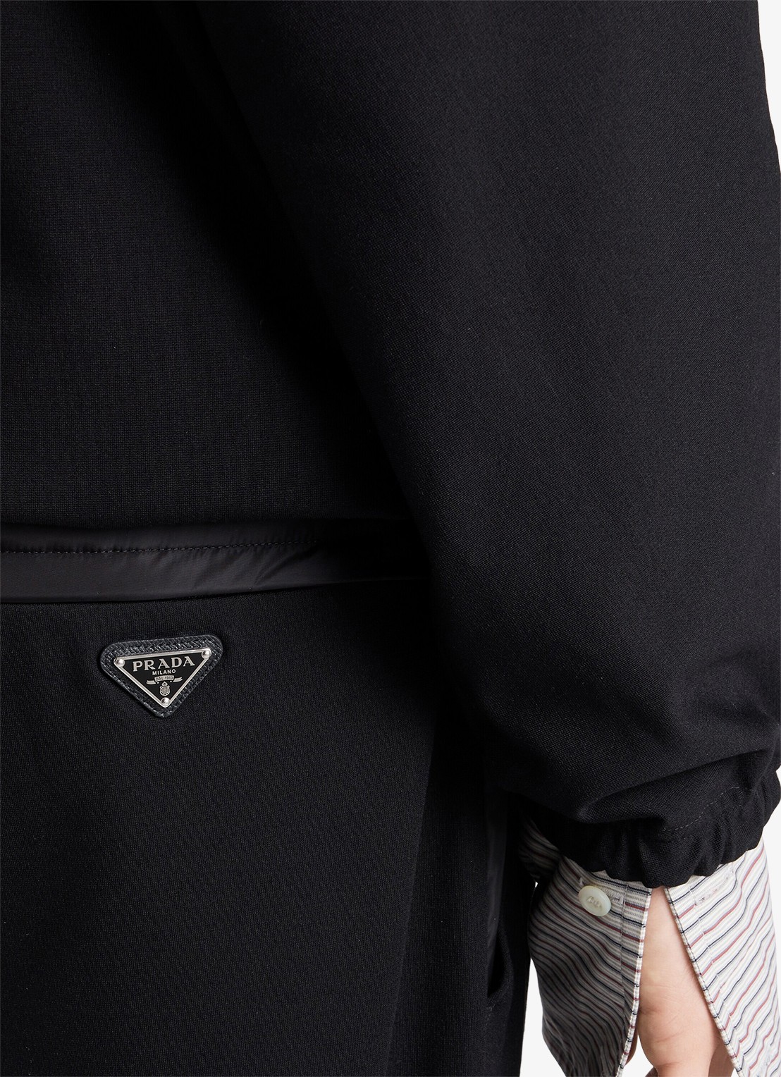 Prada Slim fit pantalon met steekzakken - detail 3 zwart