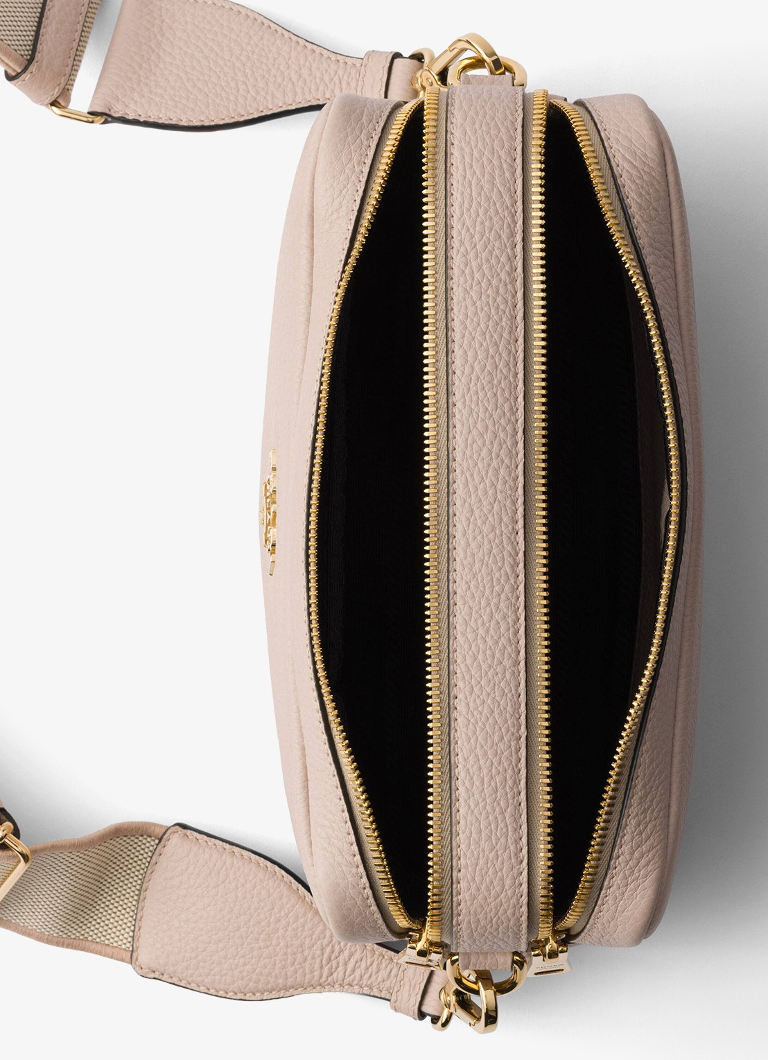Prada Small crossbodytas van kalfsleer - detail 2 taupe