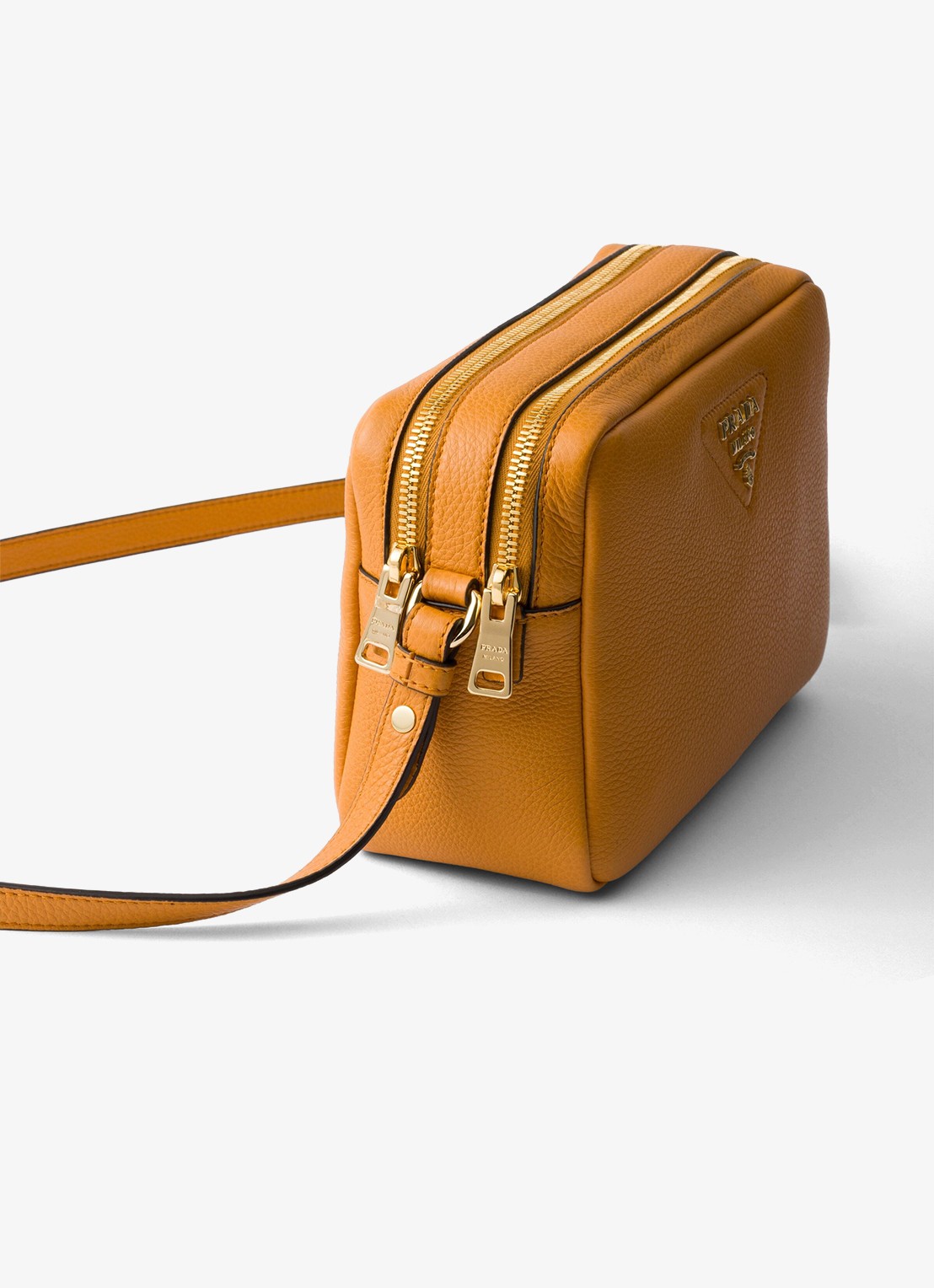 Prada Small crossbodytas van kalfsleer - detail 3 oranje