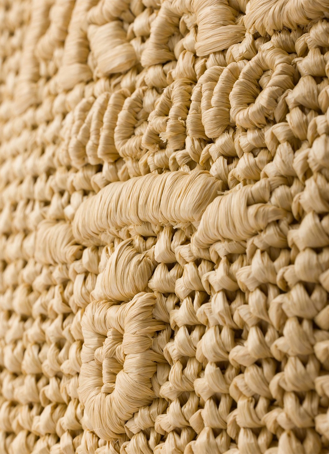 Prada Small handtas van crochet met logo - detail 2 lichtbruin