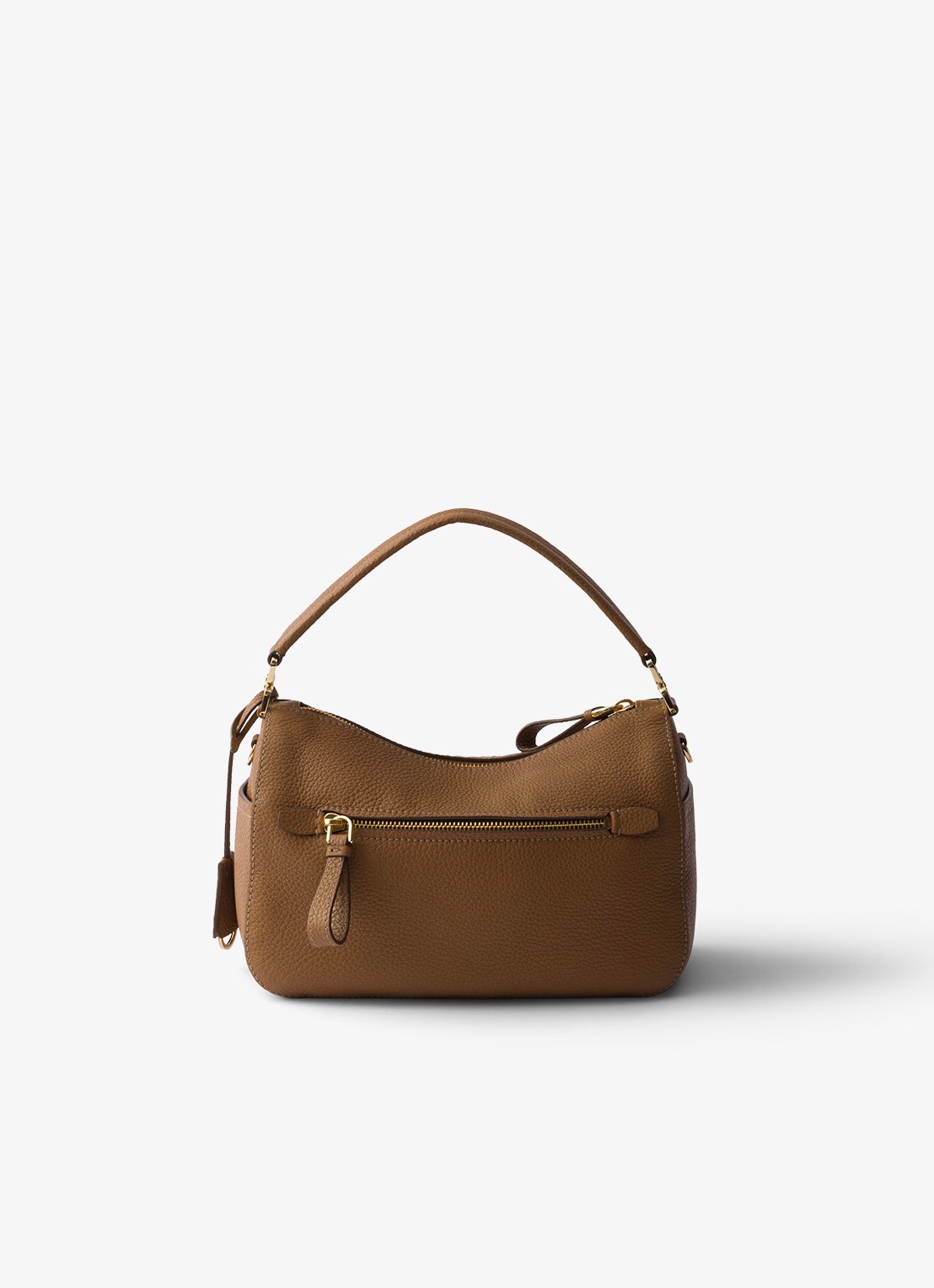 Prada Small handtas van kalfsleer - achterkant 6 bruin