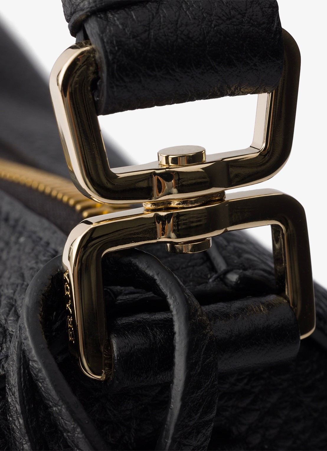 Prada Small handtas van kalfsleer - detail zwart