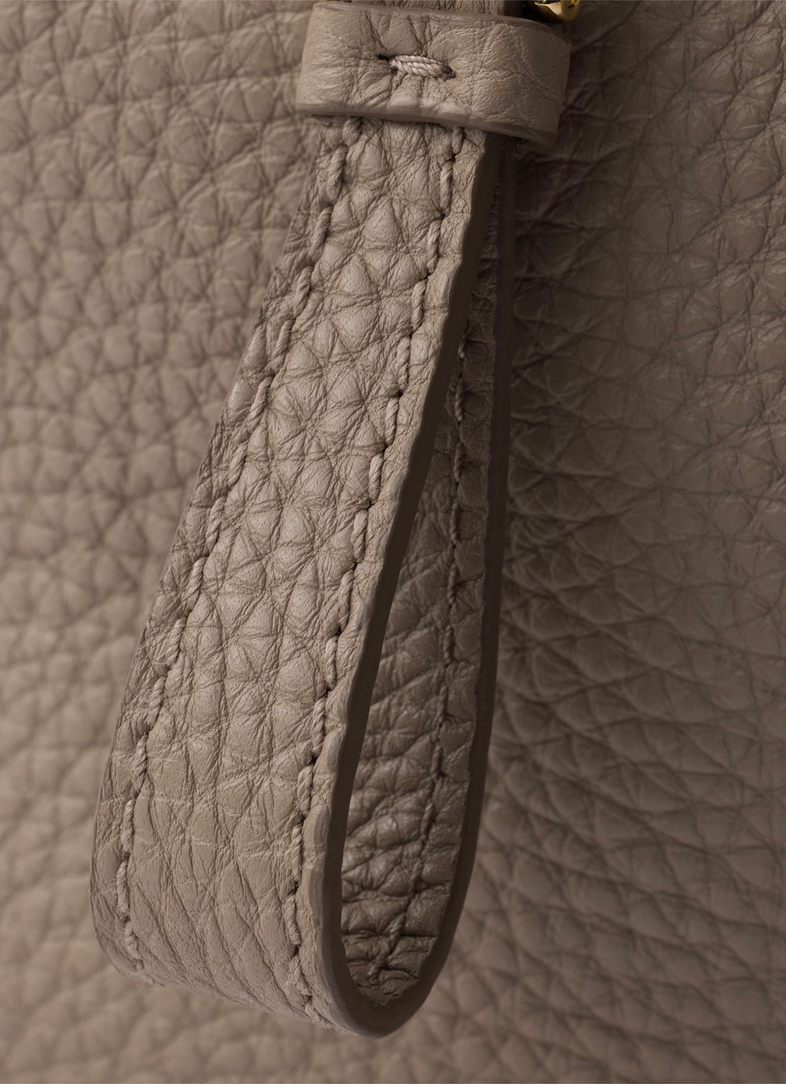 Prada Small handtas van kalfsleer - detail 2 taupe