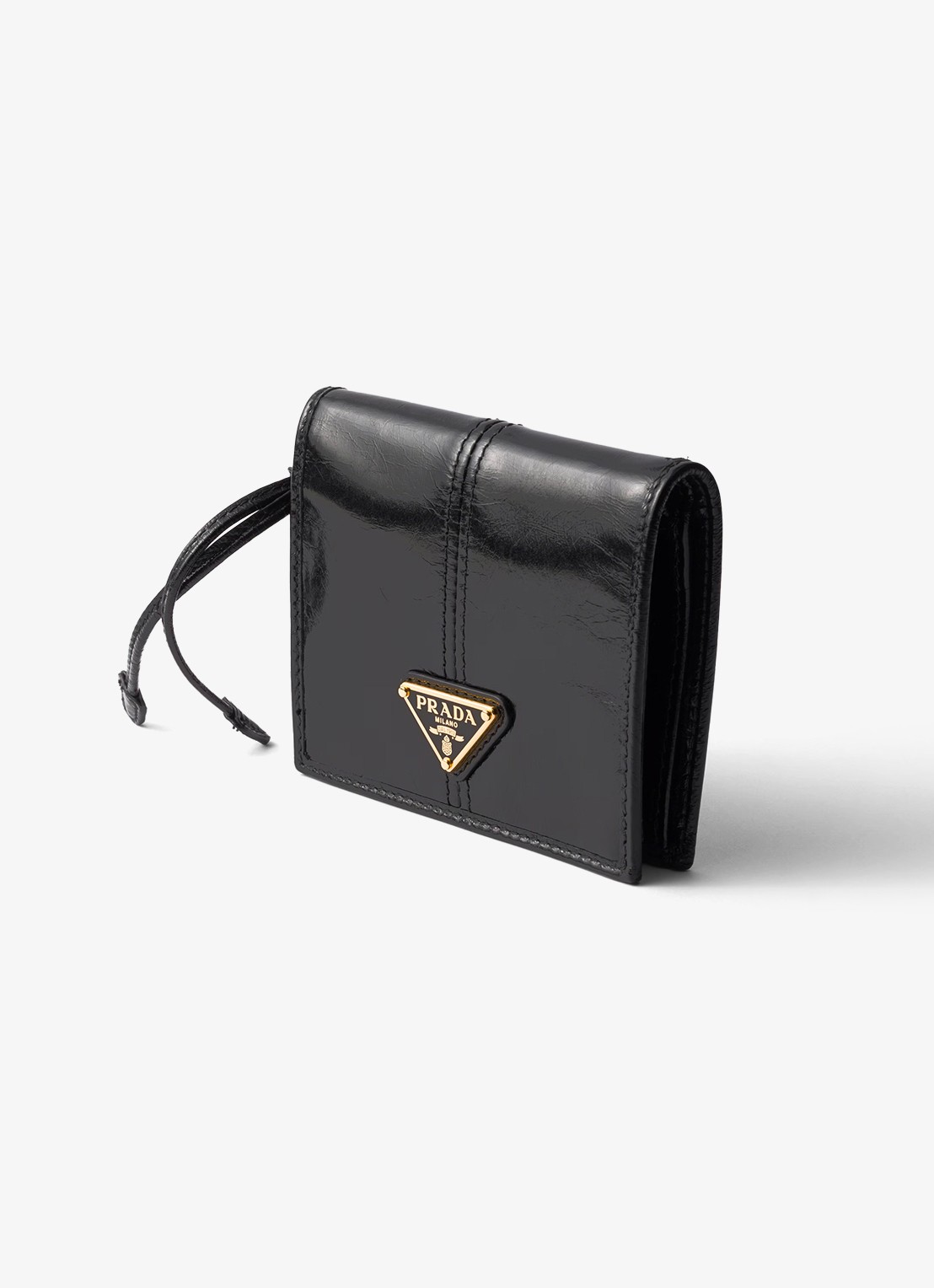 Prada Small portemonnee van kalfsleer - detail 3 zwart
