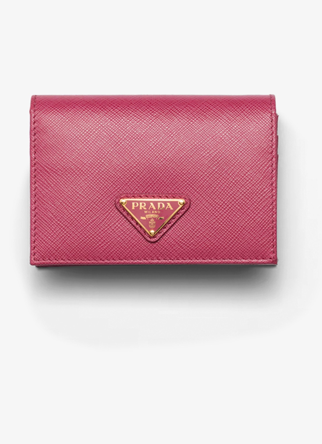 Prada Small portemonnee van kalfsleer - voorkant 3 roze