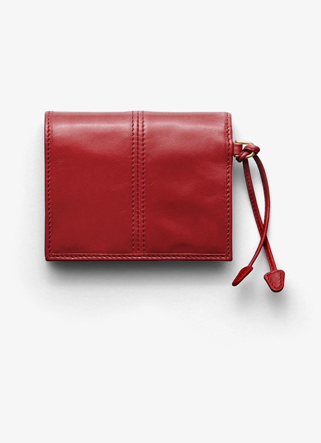 Prada Small portemonnee van kalfsleer - achterkant rood