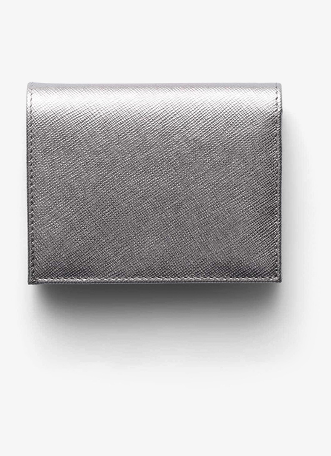 Prada Small portemonnee van kalfsleer  - achterkant 2 zilver