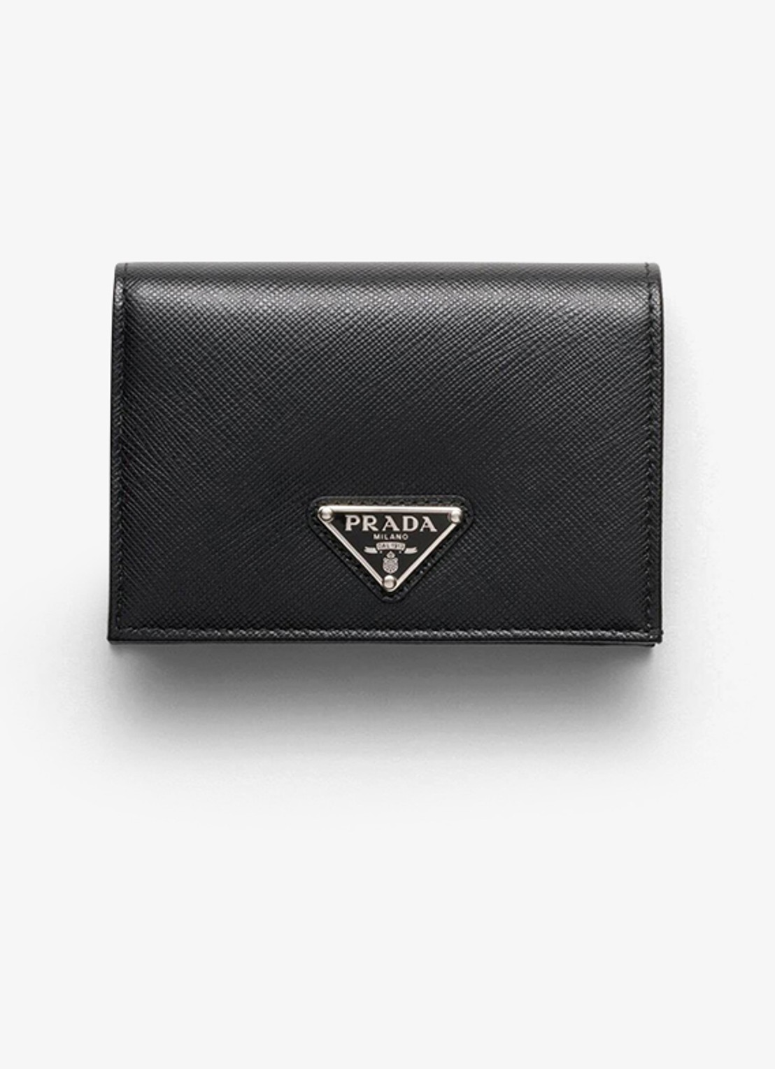 Prada Small portemonnee van kalfsleer - voorkant 5 zwart