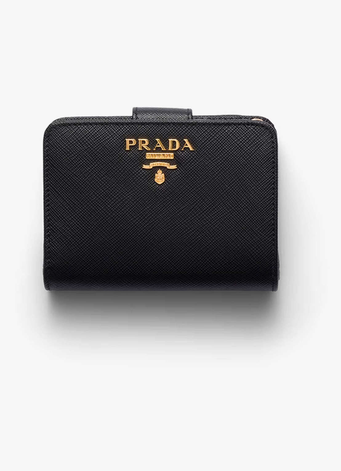 Prada Small portemonnee van kalfsleer - voorkant 5 zwart