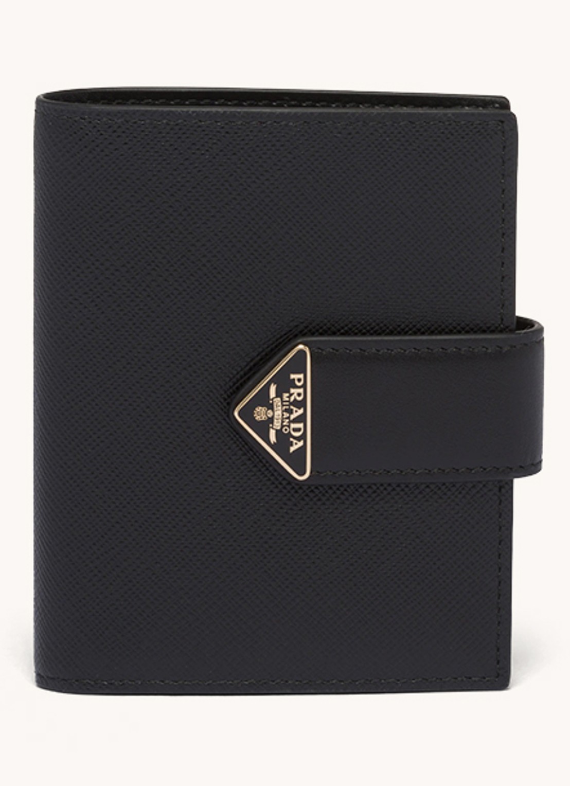 Prada Small portemonnee van leer - voorkant 4 zwart