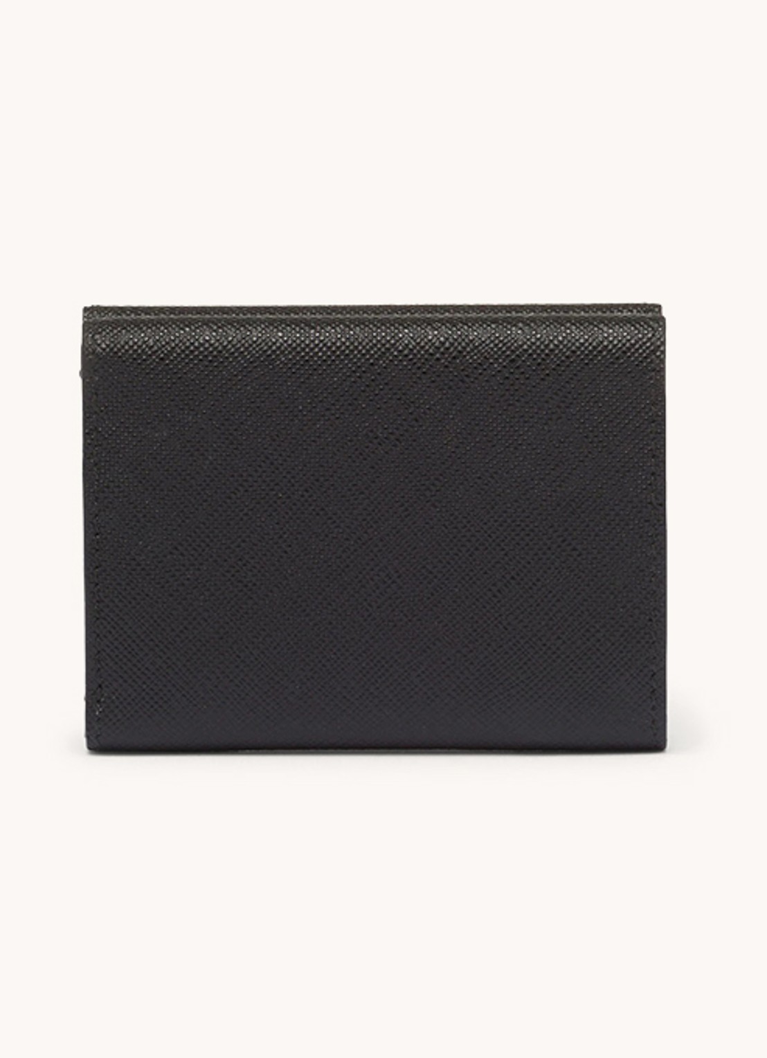 Prada Small portemonnee van leer - achterkant 3 zwart
