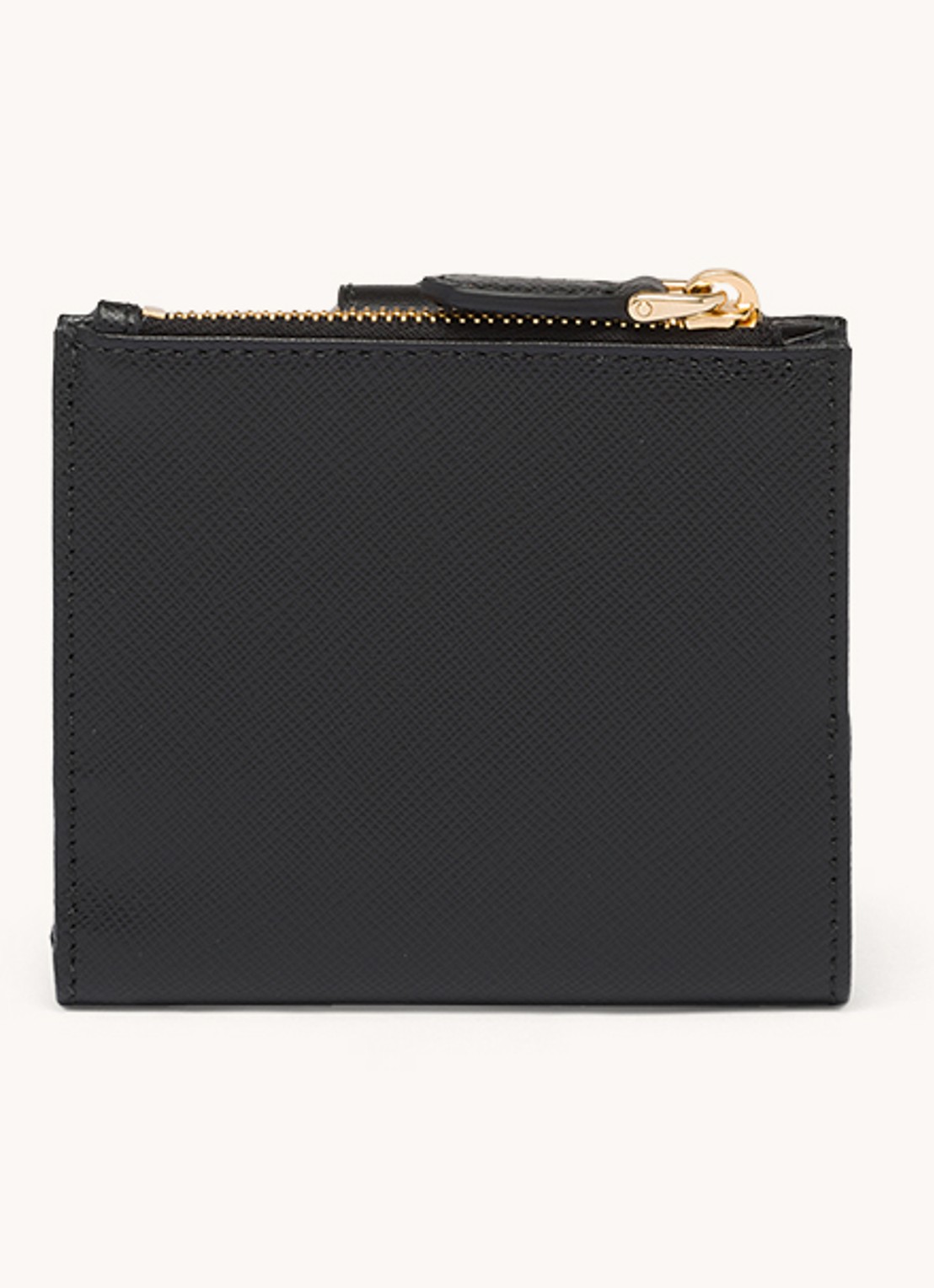 Prada Small portemonnee van leer - achterkant 3 zwart