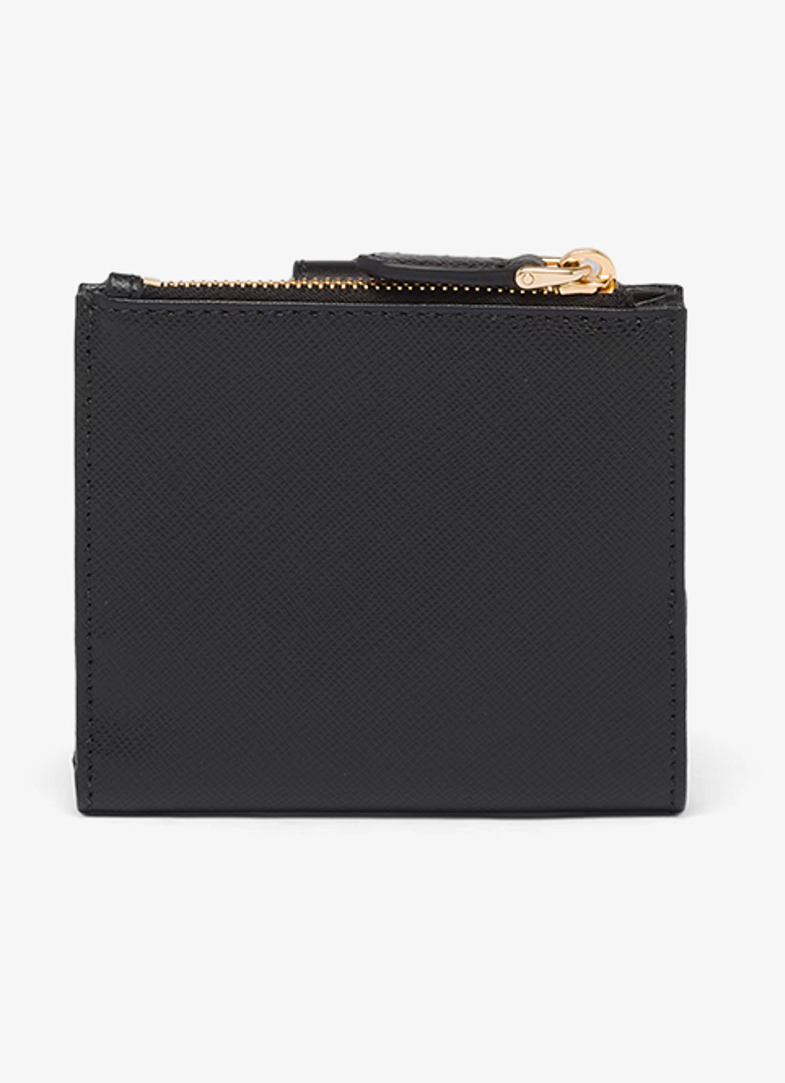 Prada Small portemonnee van leer - achterkant 3 zwart