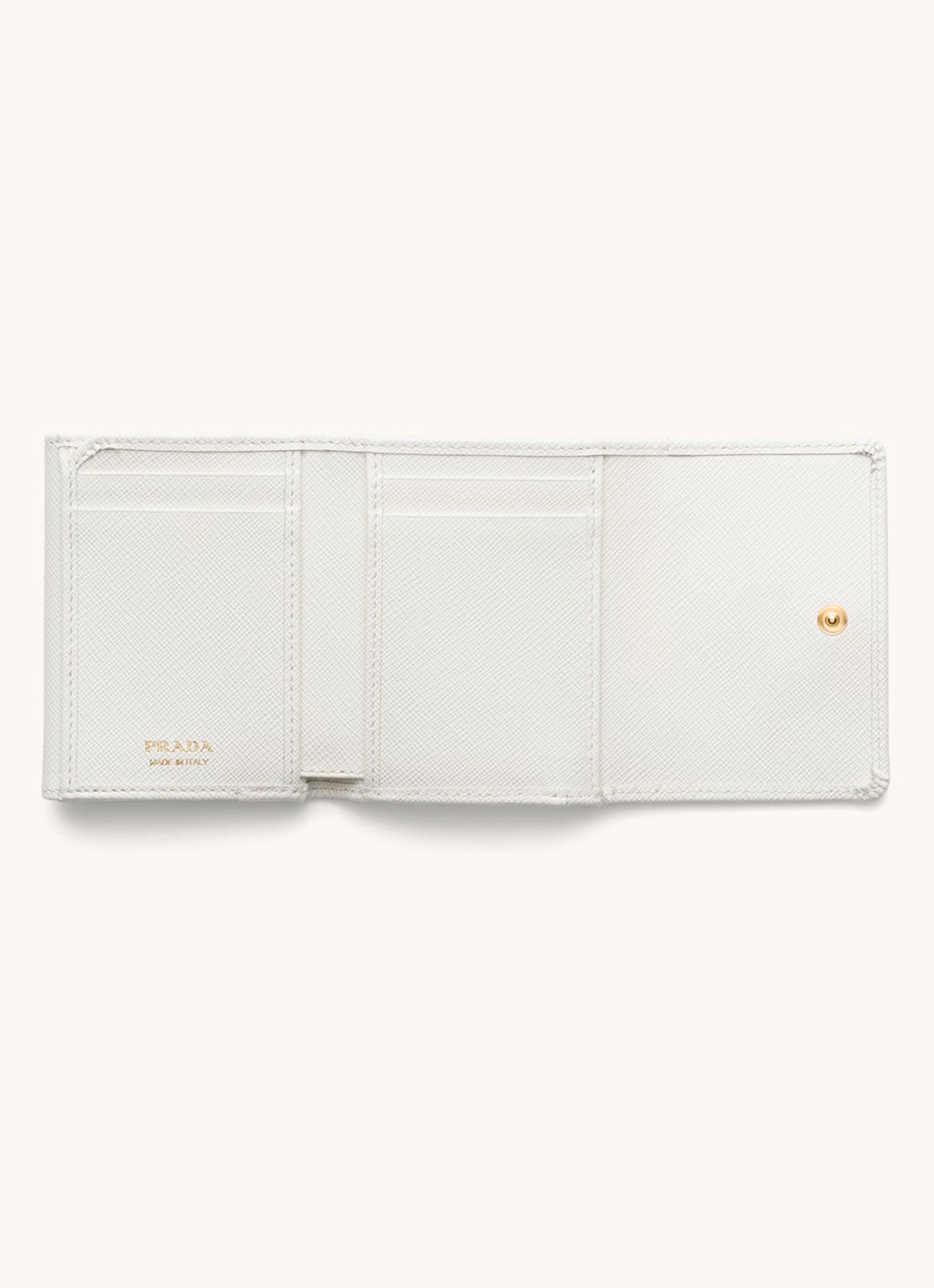 Prada Small portemonnee van leer - voorkant 4 wit